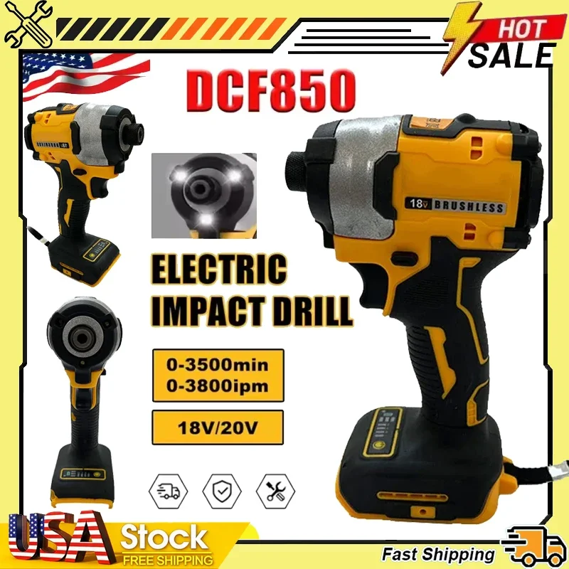 Power Tools Impact - Fit Dewalt DCF850 205N.m Brushless Impact