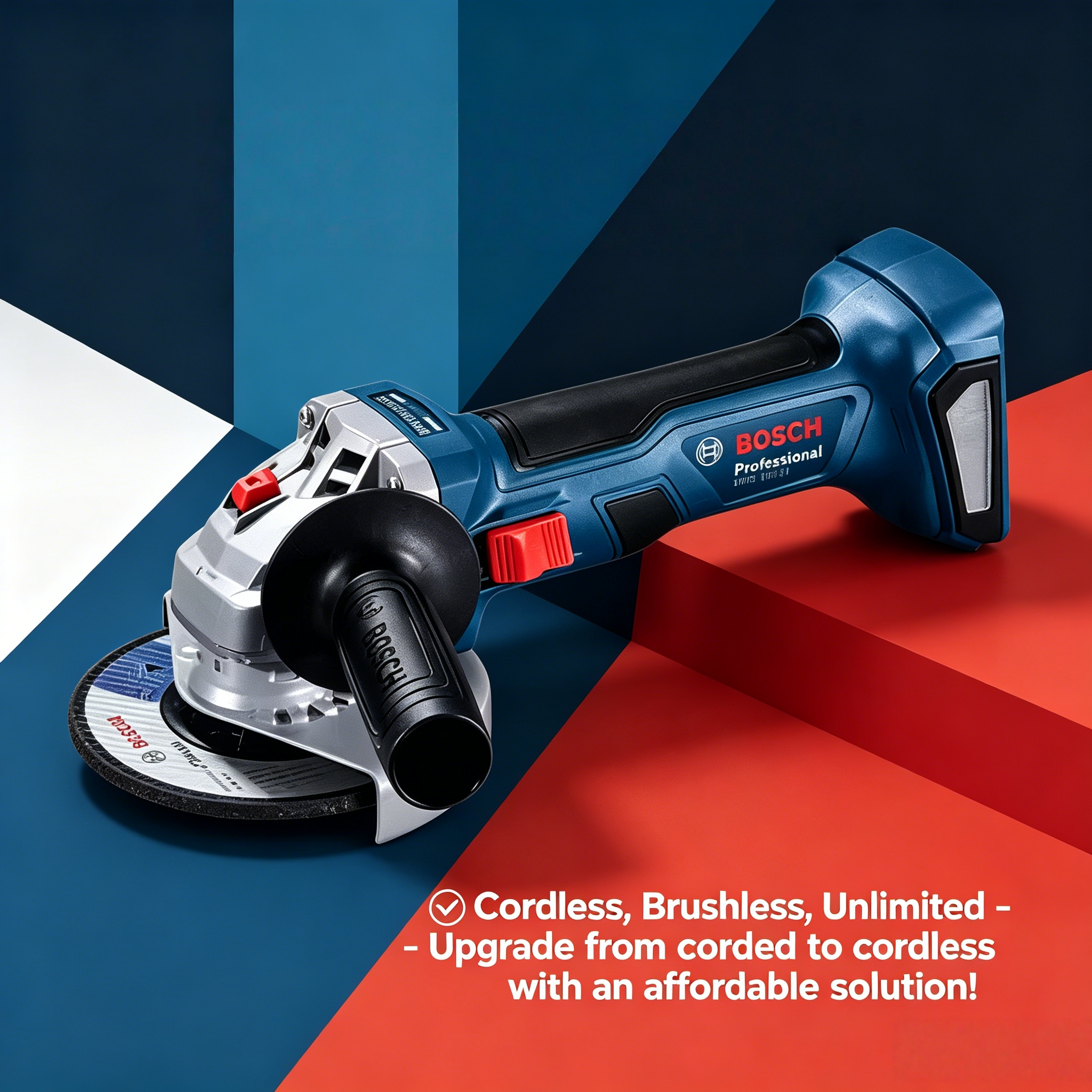 Power Tools Professional - BOSCH GWS 18V-8 Cordless Angle Grinder