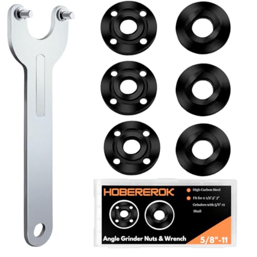 Angle Grinder 4.5 - 7PCS Angle Grinder Nut and Wrench