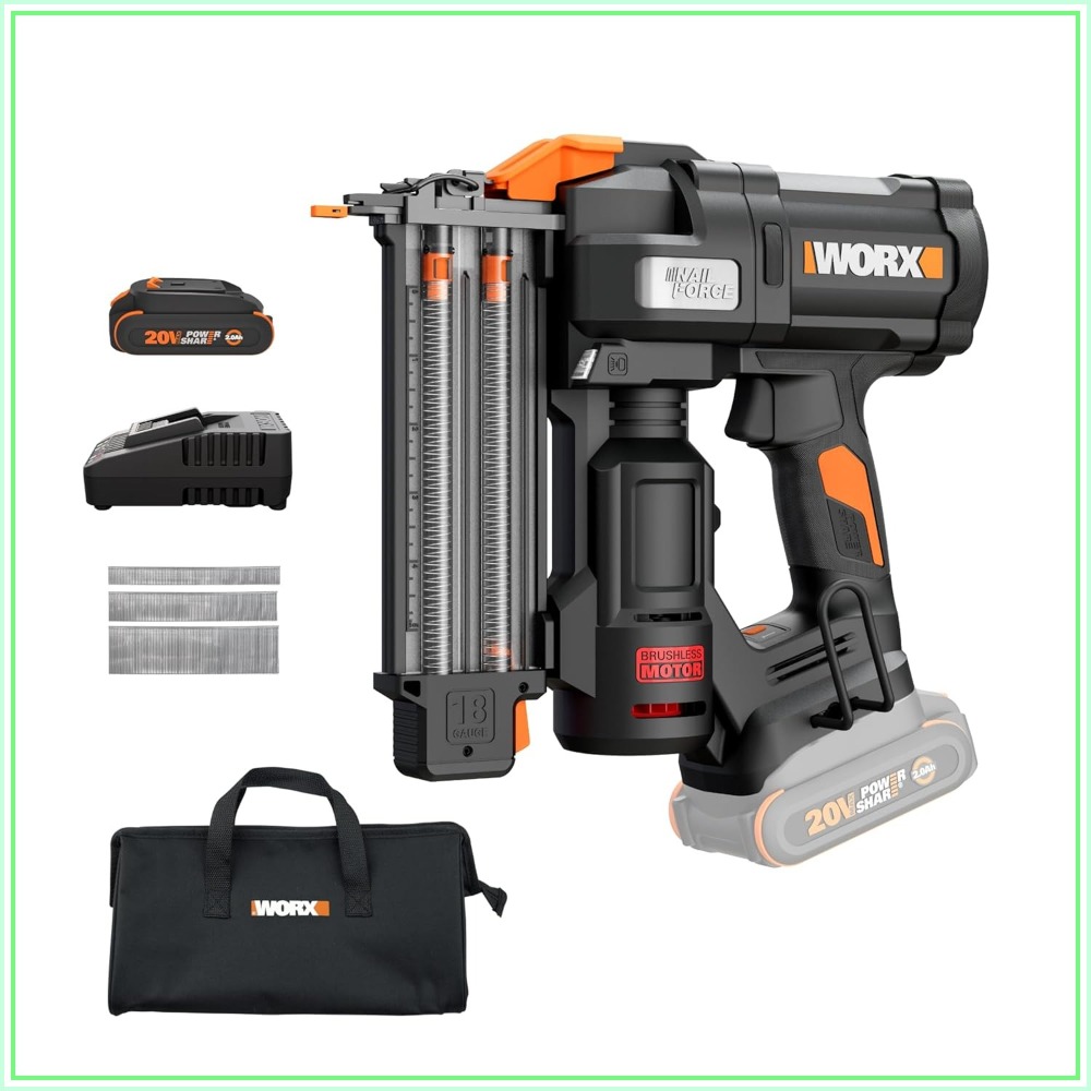 Nail Gun Brad - 20V Cordless Brad Nailer, 18 Gauge