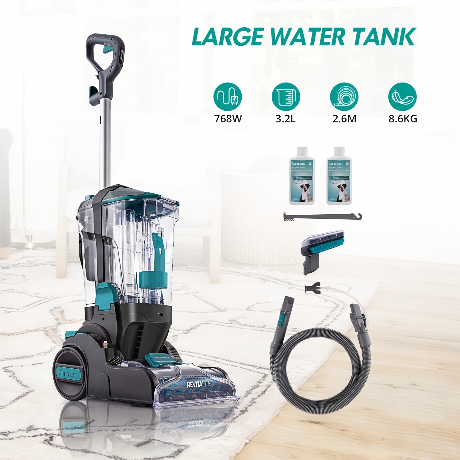 Power Tools Professional - Professional Grade Dual Powered Brushroll Carpet