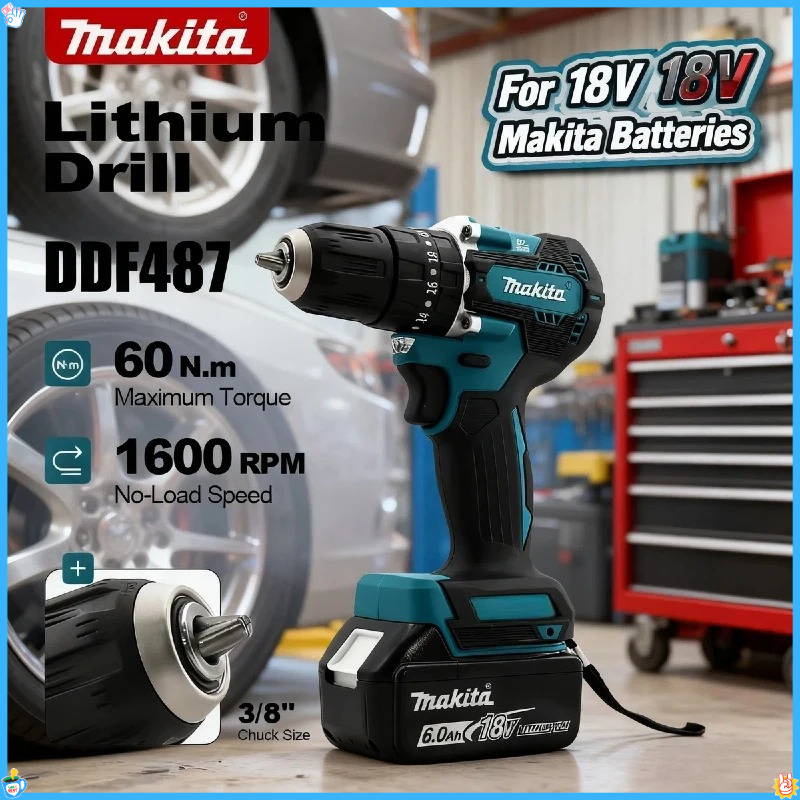 Makita DDF487 18V Electric Dri - огляд і ціна Power Tools Impact