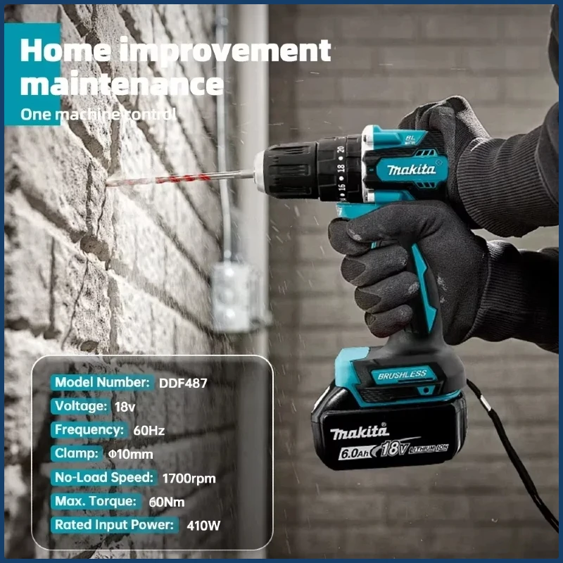 Makita DDF487 18V Electric Dri - огляд і ціна Power Tools Impact