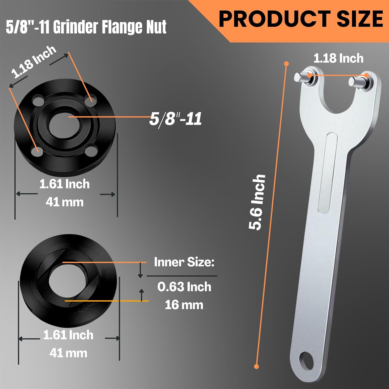 7pcs Angle Grinder Nut & Wrenc - огляд і ціна Angle Grinder 4.5