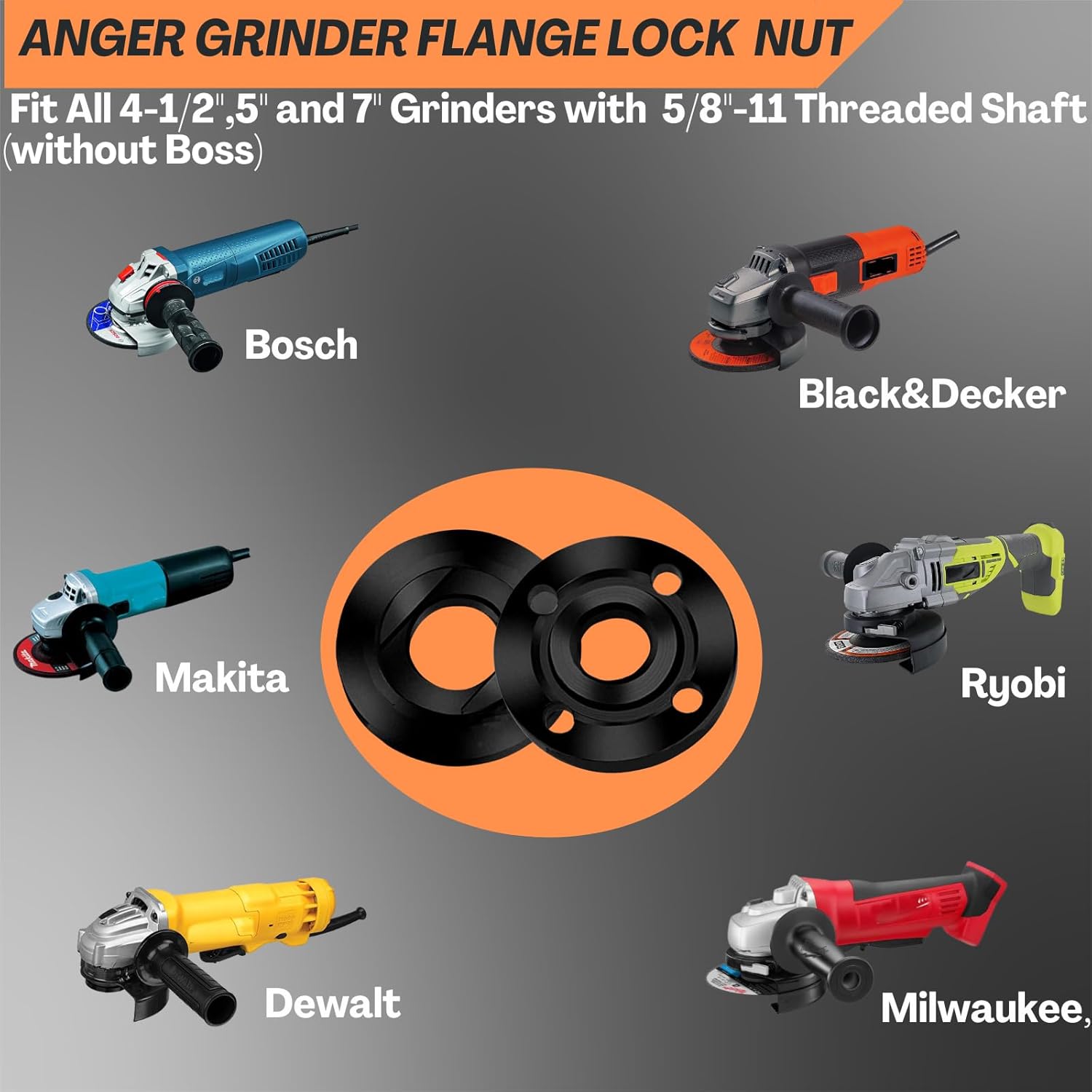 7pcs Angle Grinder Nut & Wrenc - огляд і ціна Angle Grinder 4.5