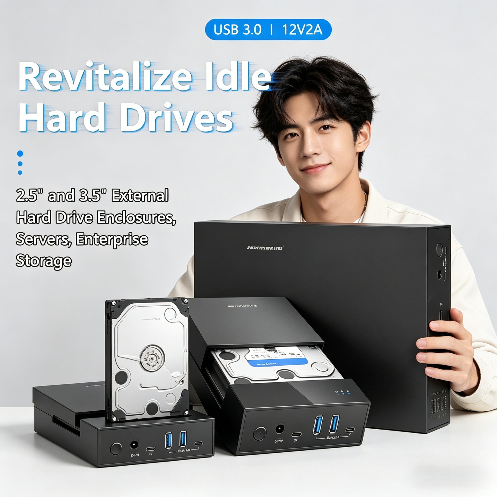 2026 Hot 2.5/3. 5 HDD/SSD Encl - огляд і ціна Power Tools Microsoft
