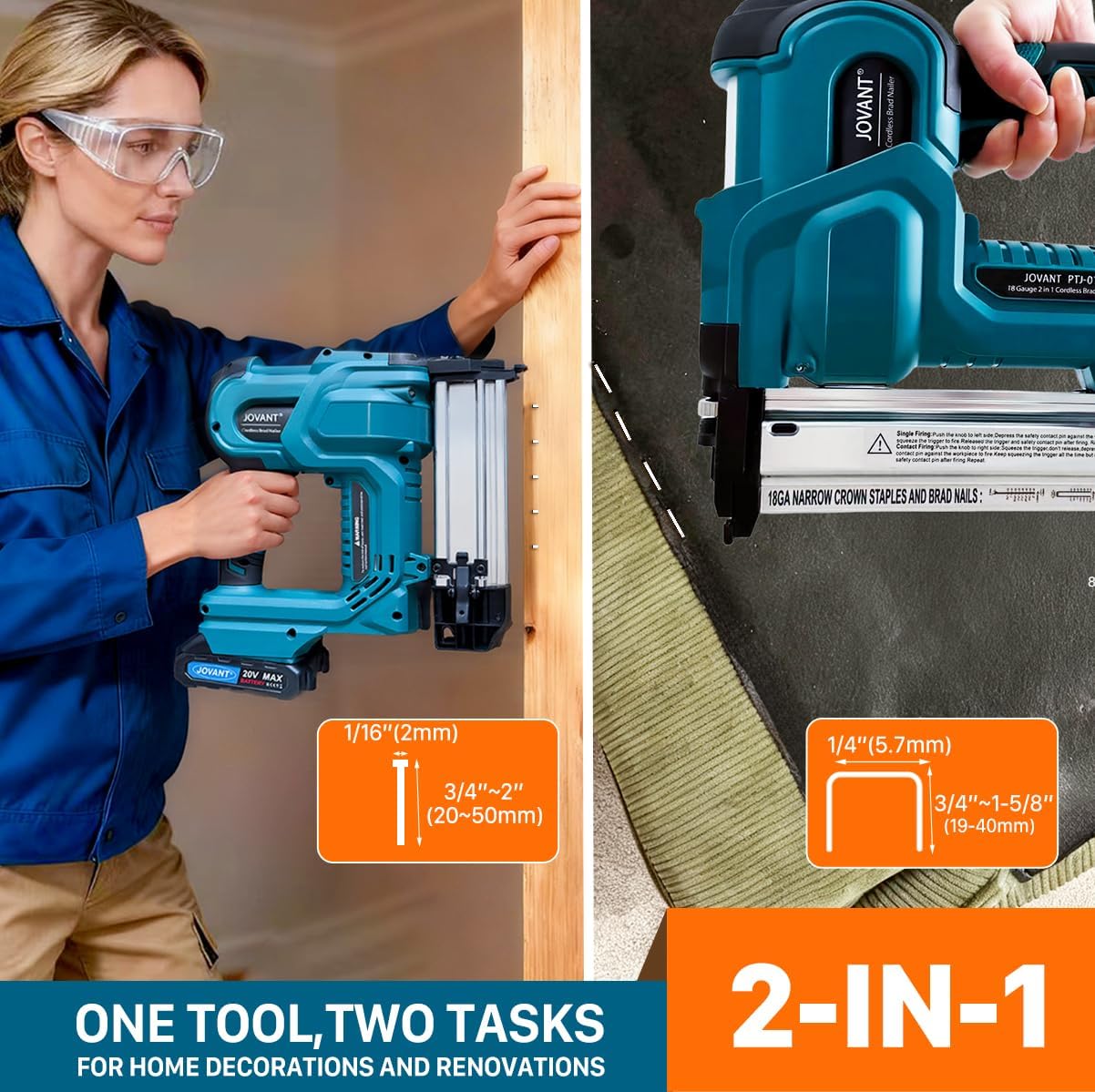 18 Gauge Cordless Brad Nailer  - огляд і ціна Nail Gun Brad