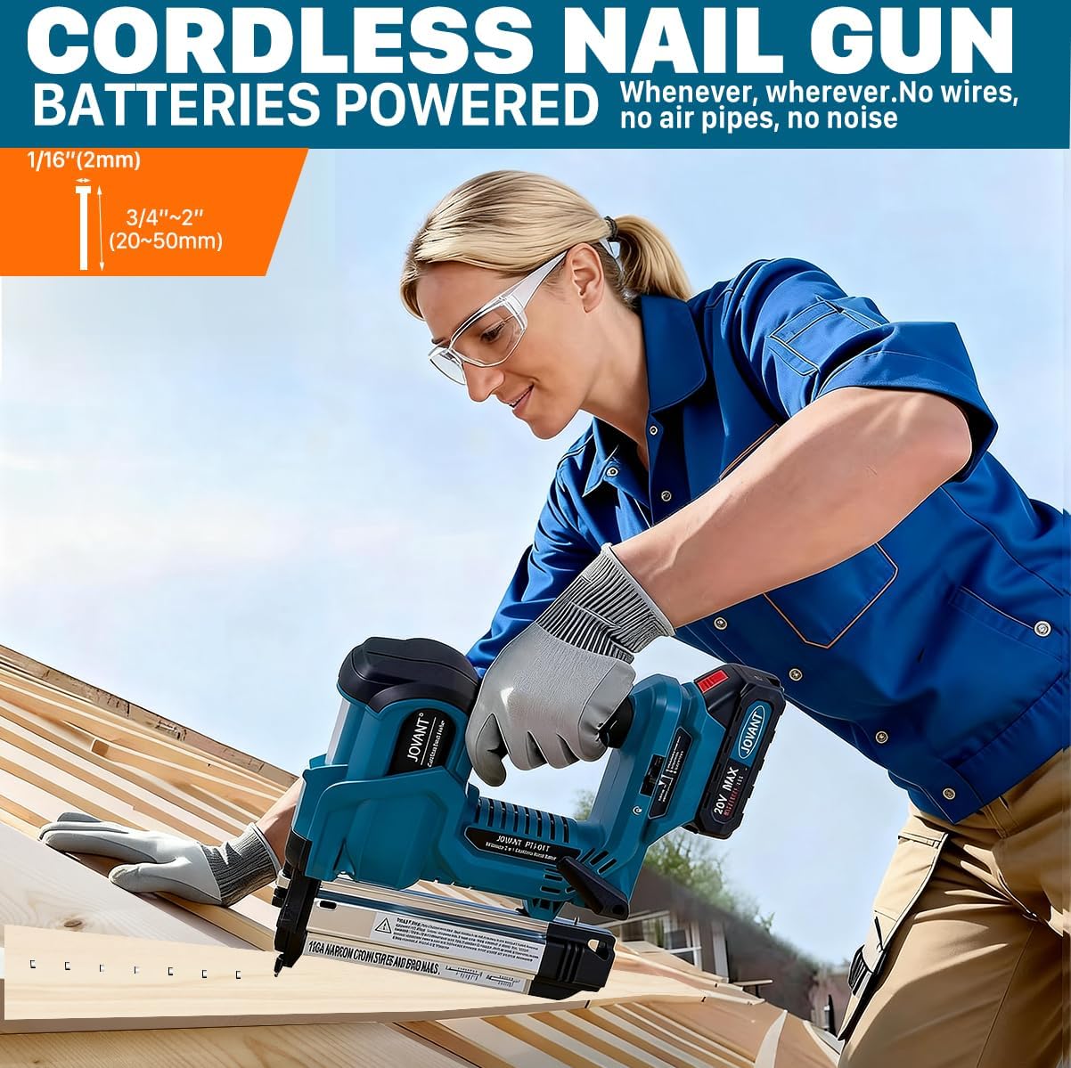 18 Gauge Cordless Brad Nailer  - огляд і ціна Nail Gun Brad