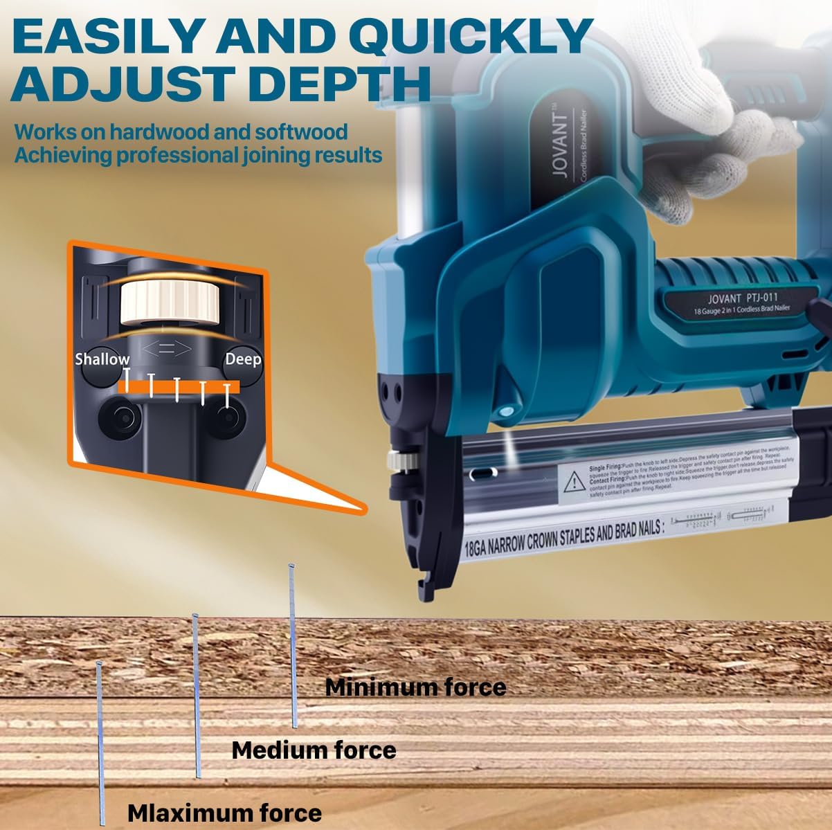 18 Gauge Cordless Brad Nailer  - огляд і ціна Nail Gun Brad