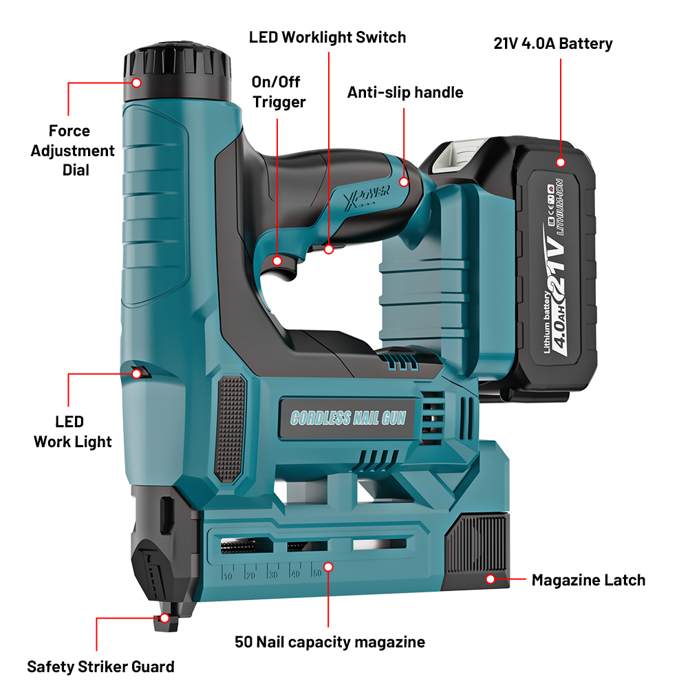 YEARTOP 6 Gear Depth Adjust El - огляд і ціна Nail Gun Brad