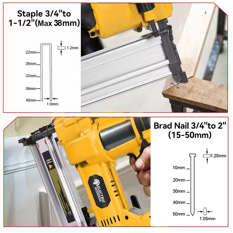 50mm Brushless Electric Nail G - огляд і ціна Nail Gun Brad
