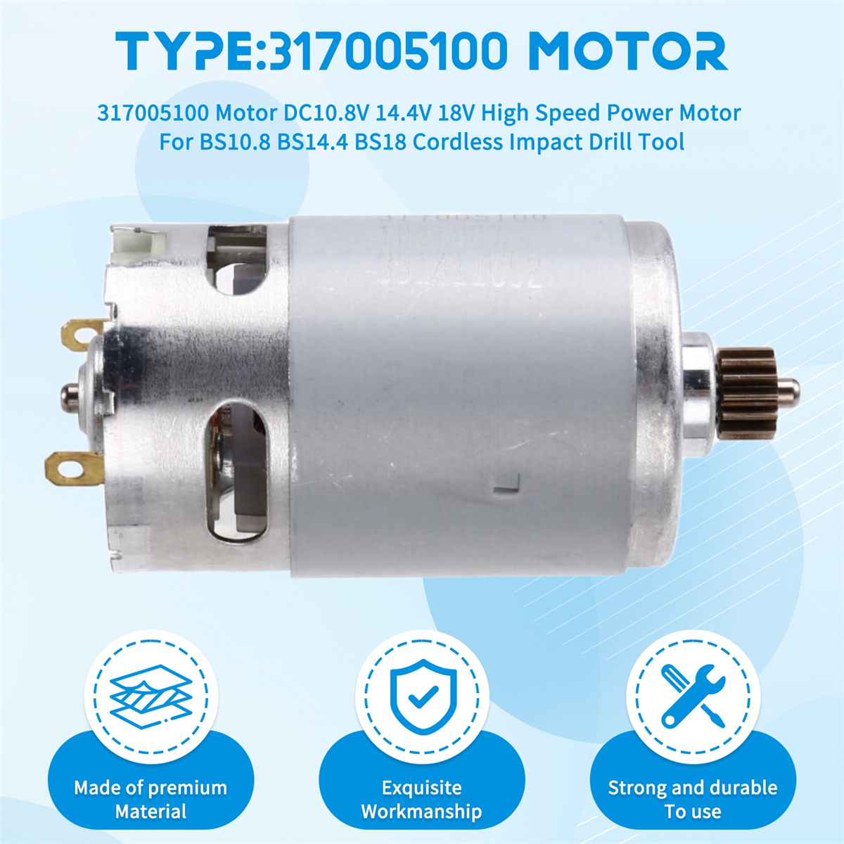 A002 317005100 Motor DC10.8V 1 - огляд і ціна Power Tools Impact