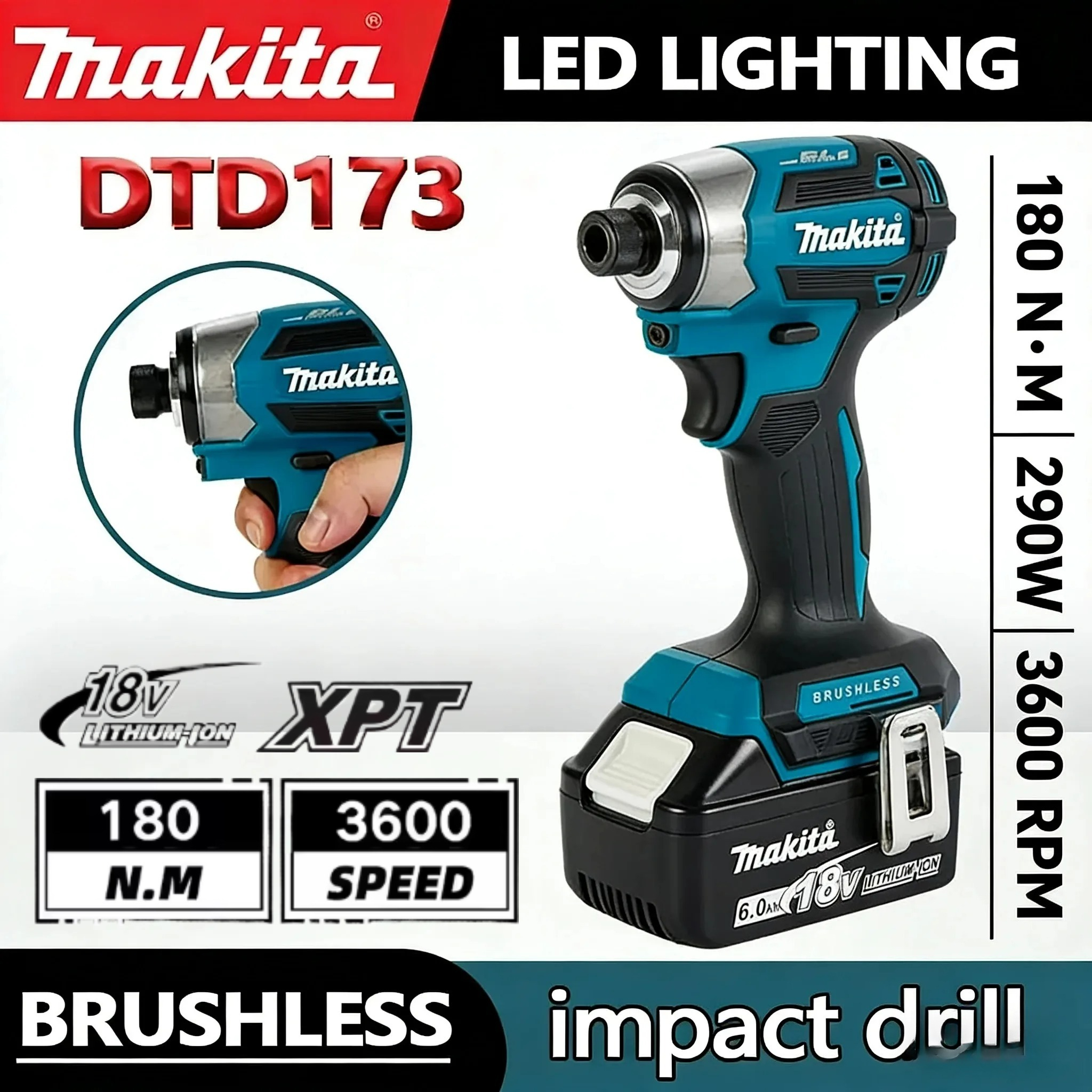 Makita DTD173 Brushless Impact - огляд і ціна Power Tools Impact