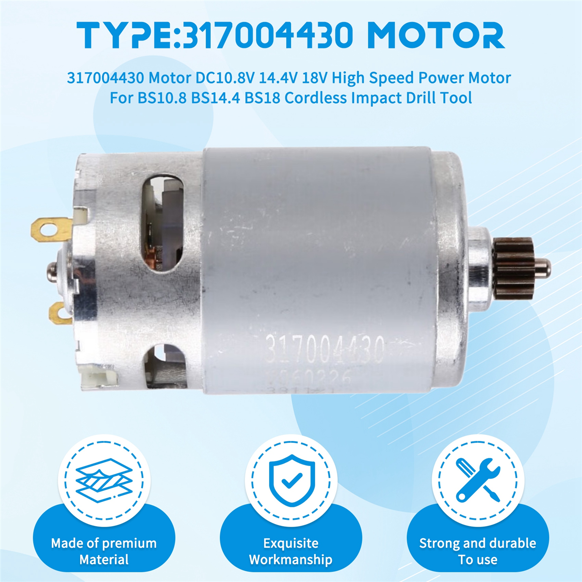 A002 317004430 Motor DC10.8V 1 - огляд і ціна Power Tools Impact