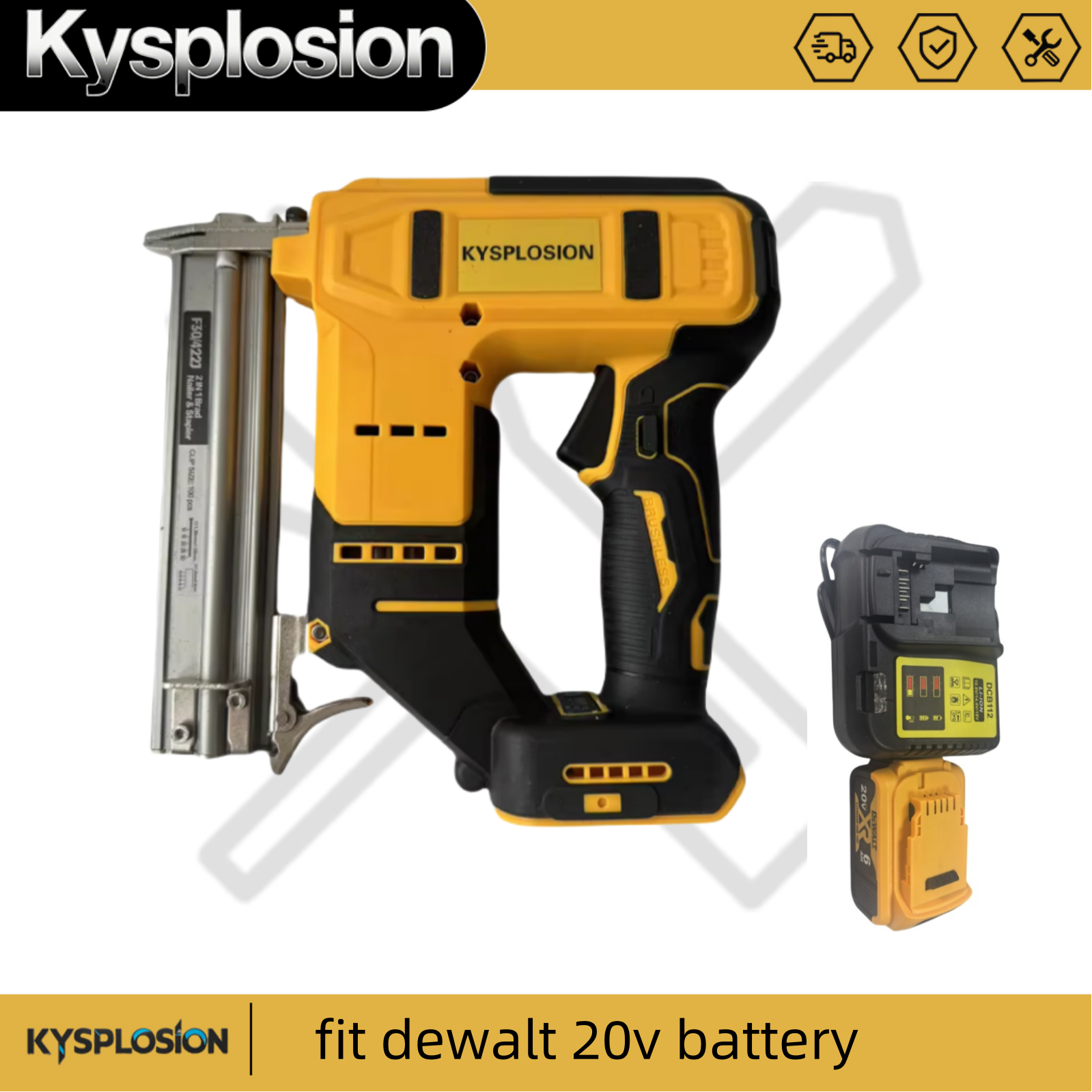 Brushless Nail Gun F30G Tacker - огляд і ціна Nail Gun Brad
