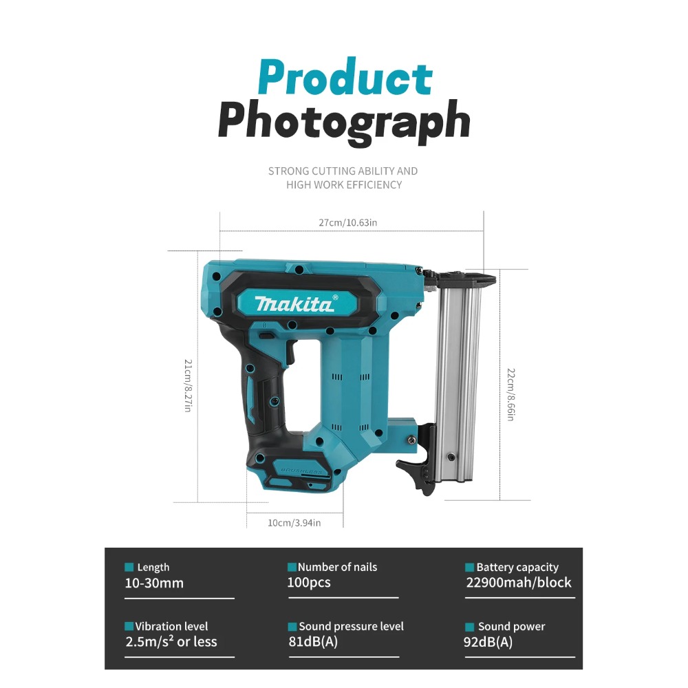 2026 Makita F30 Cordless Impac - огляд і ціна Nail Gun Brad
