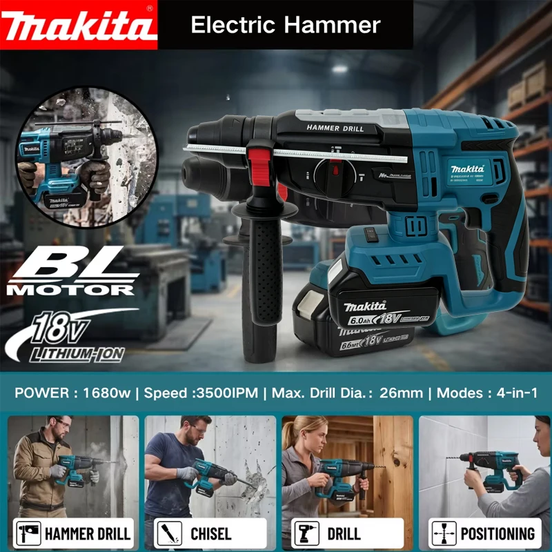Makita Brushless Electric Hamm - огляд і ціна Power Tools Hammer