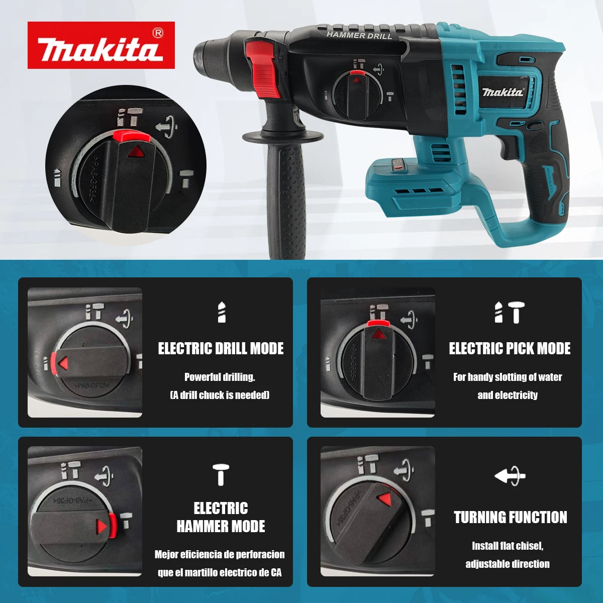 Makita Brushless Electric Hamm - огляд і ціна Power Tools Hammer