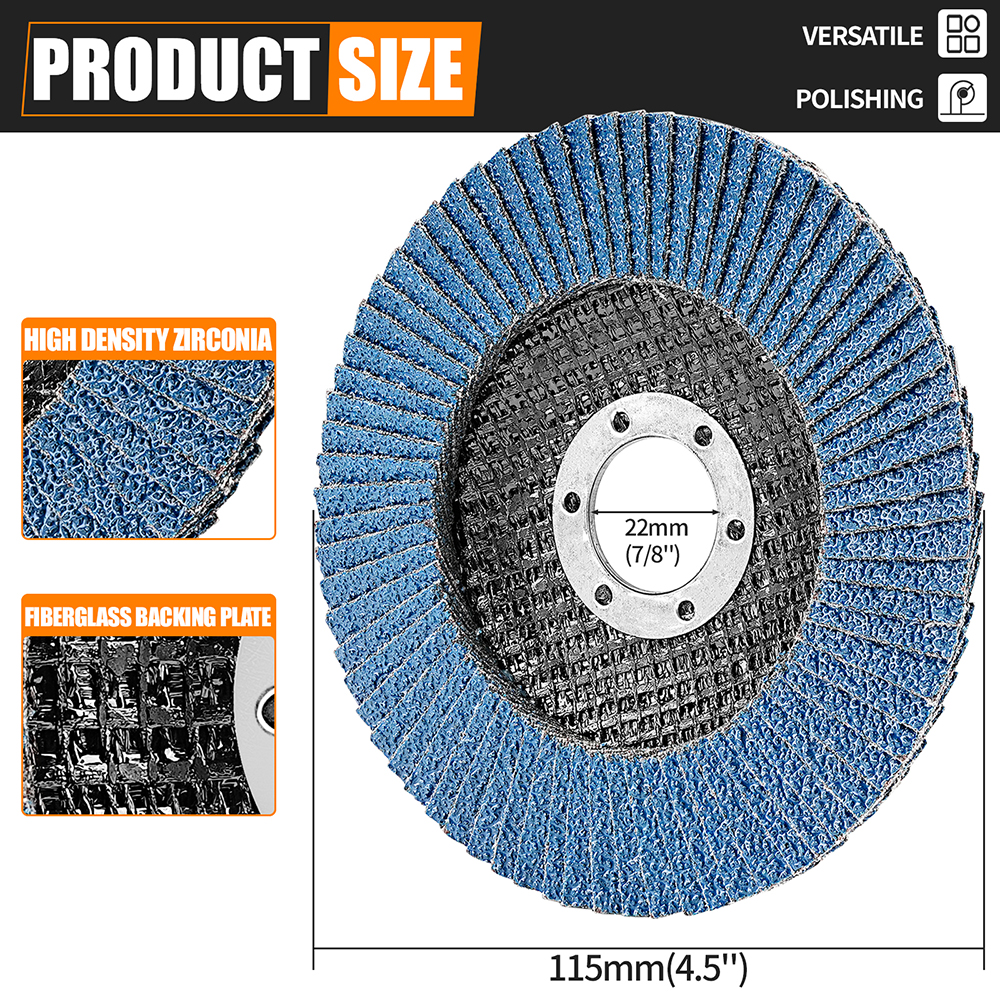 SI FANG 5/20PCS Flap Discs 115 - огляд і ціна Angle Grinder 4.5