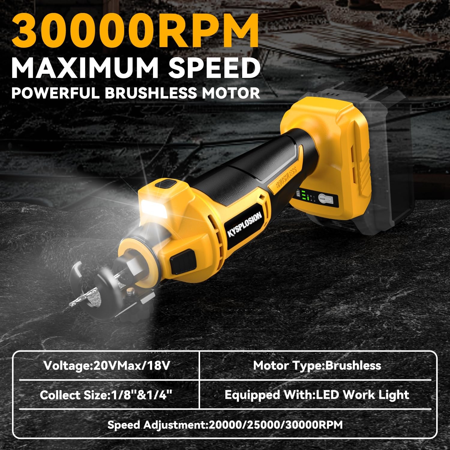 3 Gears Brushless Electric Dry - огляд і ціна Power Tools Professional