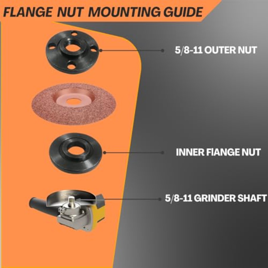 7PCS Angle Grinder Nut and Wre - огляд і ціна Angle Grinder 4.5