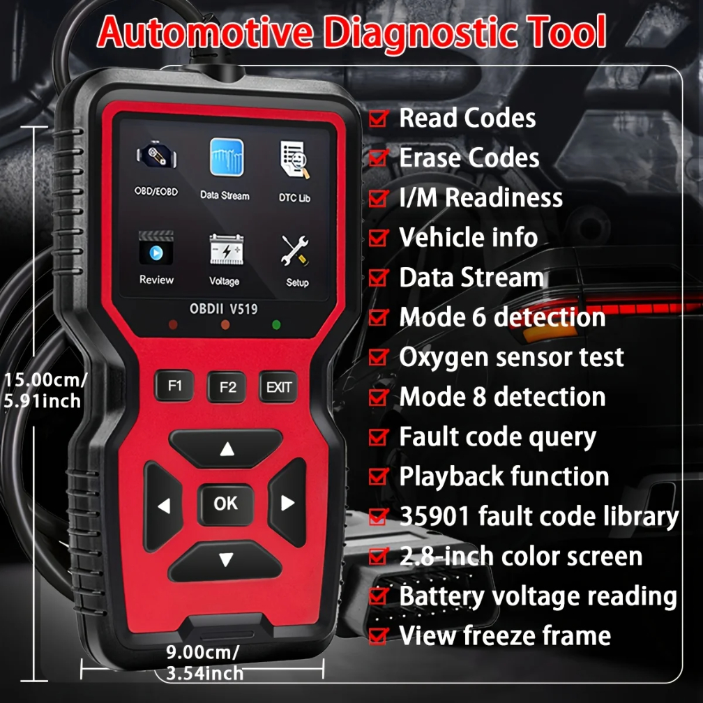 V519 V539 Professional OBD2 Sc - огляд і ціна Power Tools Professional