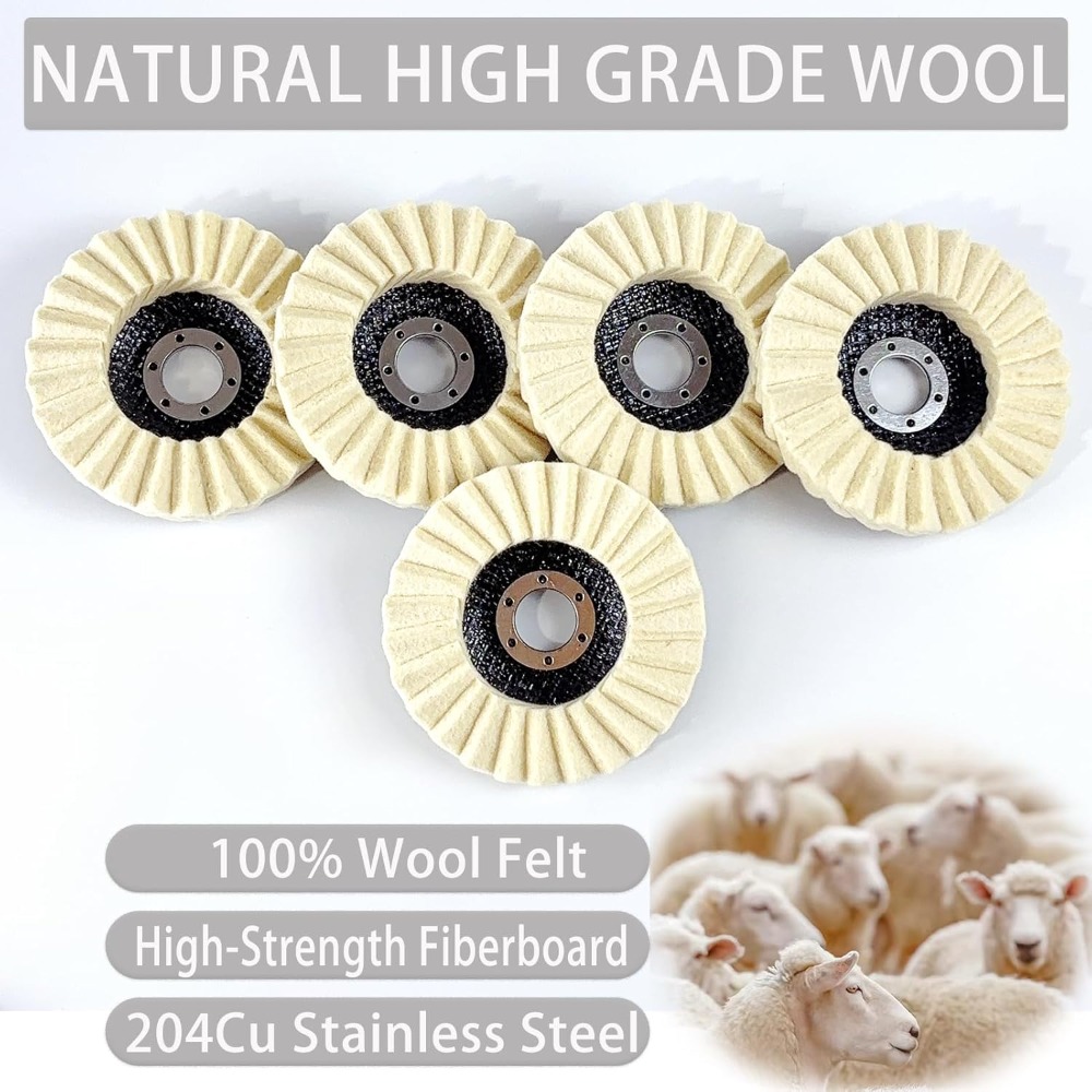 Wool Felt Flap Polishing Disc  - огляд і ціна Angle Grinder 4.5