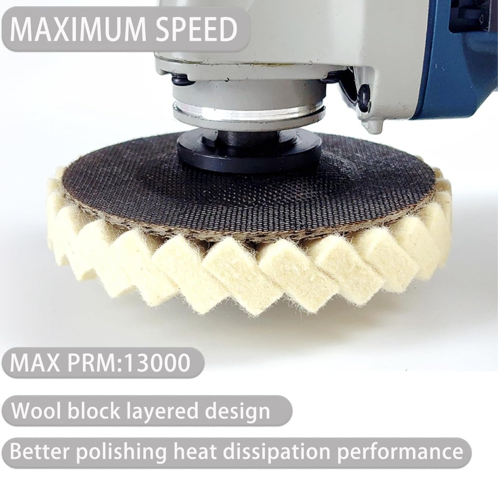 Wool Felt Flap Polishing Disc  - огляд і ціна Angle Grinder 4.5
